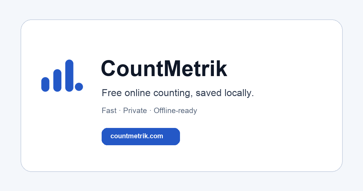 Inventory Counter – Units, Cases & Pallets | CountMetrik